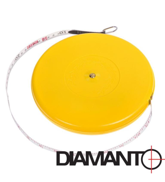 Taśma miernicza 50m - włókno DIAMANTO STANDARD
