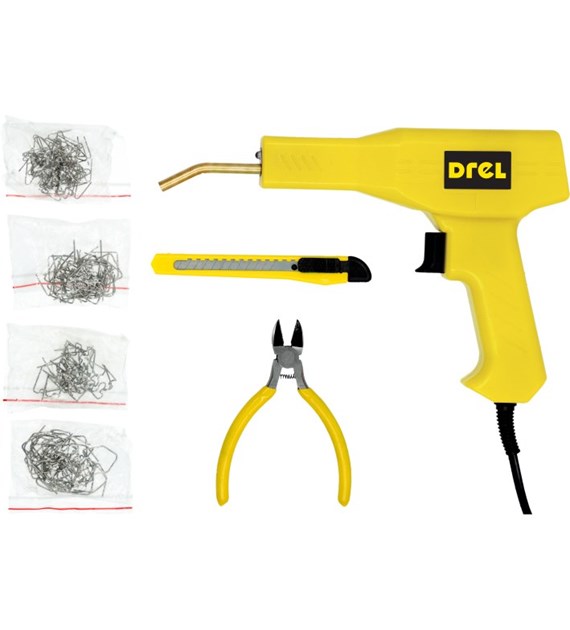 Zgrzewarka do plastiku 30 W, dioda LED, akcesoria DREL