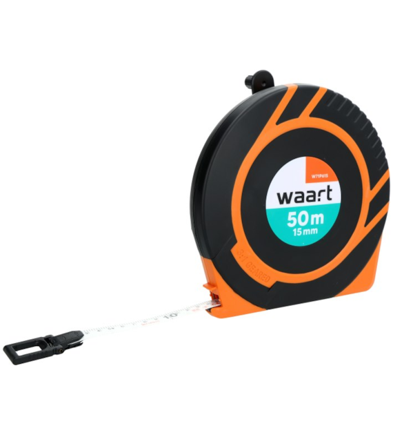 WAART Taśma miernicza włókno szklane 50m - 15mm szybkie zwijanie 3:1