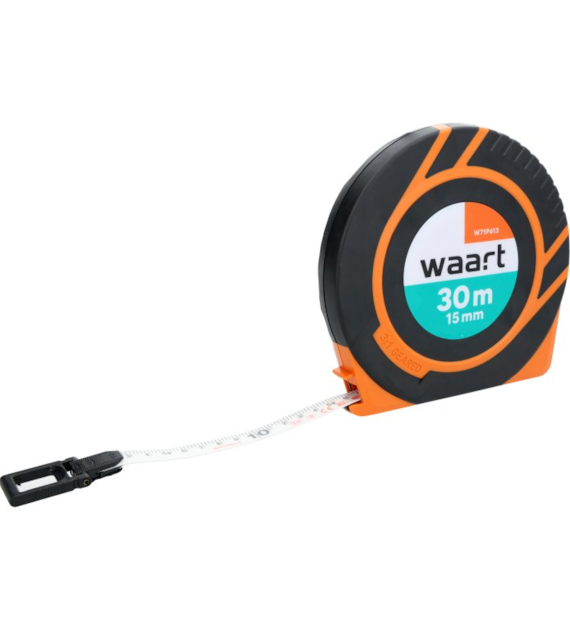WAART Taśma miernicza włókno szklane 30m - 15mm szybkie zwijanie 3:1