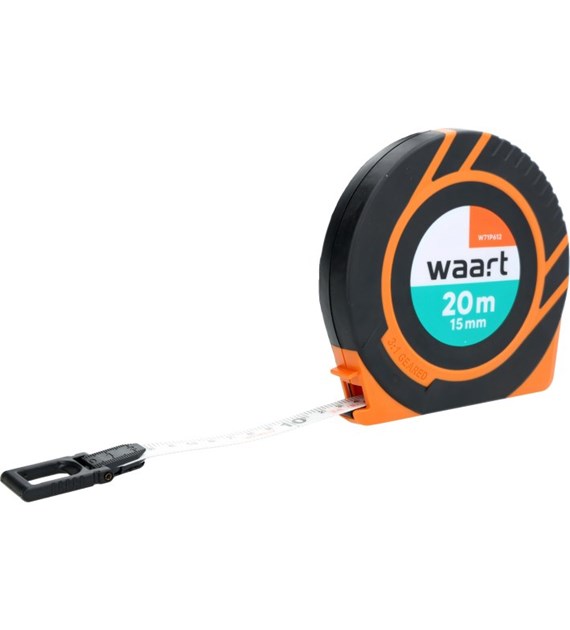 WAART Taśma miernicza włókno szklane 20m - 15mm szybkie zwijanie 3:1