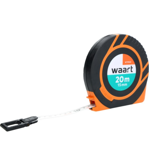 WAART Taśma miernicza włókno szklane 20m - 15mm szybkie zwijanie 3:1