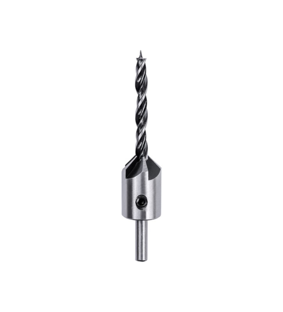 Fazownik do drewna 5 x 16 x 25 mm z wiertłem