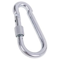 Karabińczyk z zabezpieczeniem 80 mm DIAMANTO