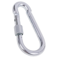 Karabińczyk z zabezpieczeniem 80 mm DIAMANTO