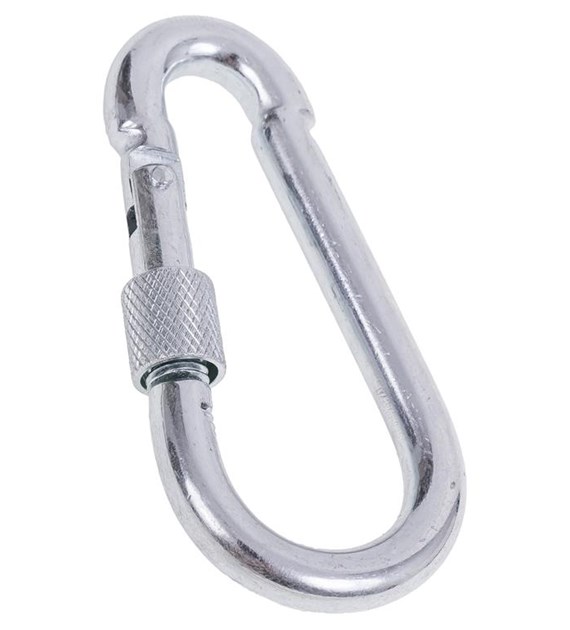 Karabińczyk z zabezpieczeniem 80 mm DIAMANTO