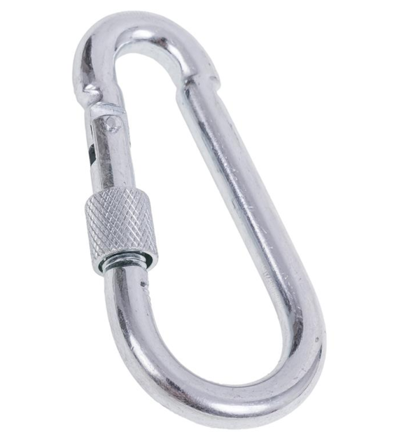 Karabińczyk z zabezpieczeniem 80 mm DIAMANTO