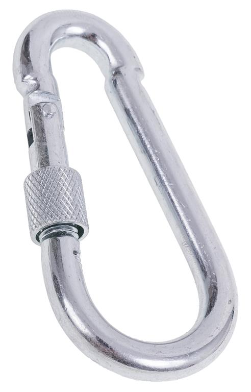 Karabińczyk z zabezpieczeniem 80 mm DIAMANTO