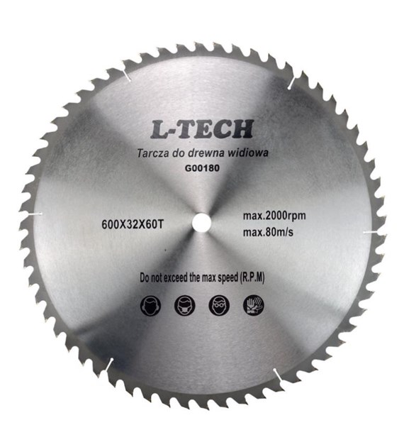 Piła tarczowa GEKO do drewna ze spiekiem 600/32/60T