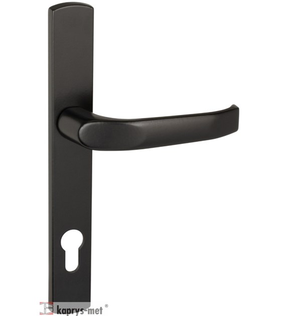 Klamka drzwiowa DIANA długi szyld 90 czarna