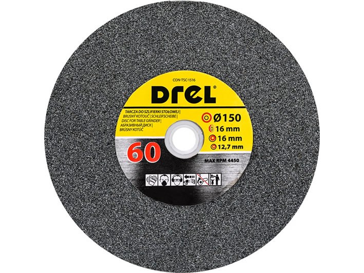 Kamień szlifierski 150 x 16 x 16 mm P60 DREL