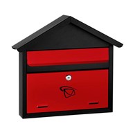 Skrzynka na listy 365x400x75 (czerwono-czarna)