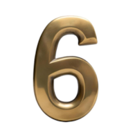 Cyfra na dom 10 cm MOSIĄDZ 6/9