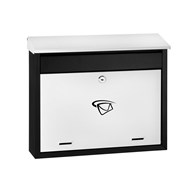 Skrzynka na listy 340x400x100mm (czarno-biała)