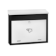 Skrzynka na listy 340x400x100mm czarno-biała
