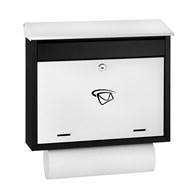 Skrzynka na listy 440x400x100mm (czarno-biała)