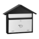 Skrzynka na listy domek prosty 410x370x110mm (czarno-biała)