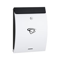 Skrzynka na listy A4 wypukła 330x250x65mm (czarno-biała)