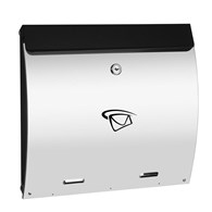 Skrzynka na listy A4 poziom wypukła 320x350x70mm (LUX-elementy nierdzewne)