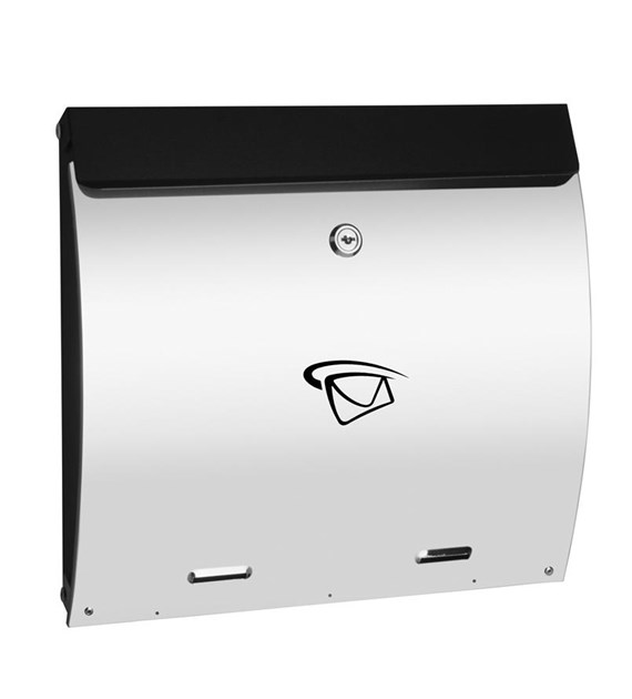 Skrzynka na listy A4 poziom wypukła 320x350x70mm (LUX-elementy nierdzewne)