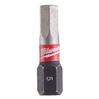 MILWAUKEE BIT SHOCKWAVE HEX 3/25mm (2szt.)