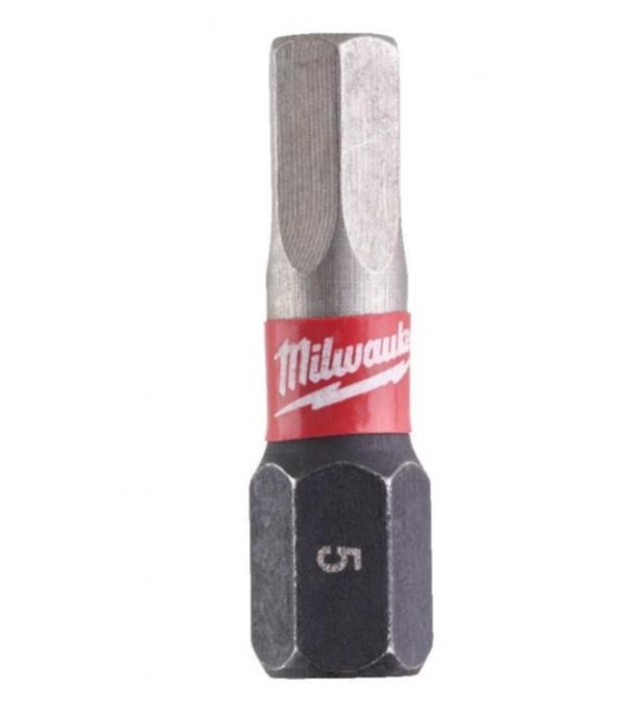 MILWAUKEE BIT SHOCKWAVE HEX 5/25mm (2szt.)