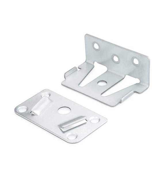 Zaczep do łóżka środkowy (płytka+kątownik)