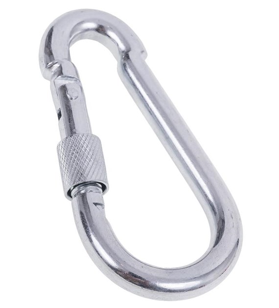 Karabińczyk z zabezpieczeniem 100 mm DIAMANTO