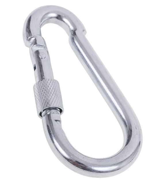 Karabińczyk z zabezpieczeniem 100 mm DIAMANTO