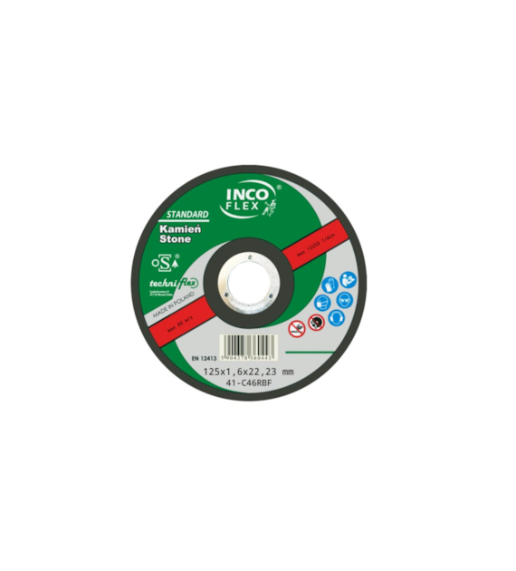 Tarcza INCO beton płaska 125x1,6mm