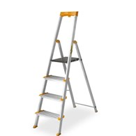 Drabina aluminiowa domowa 6 stopniowa + półka MAX