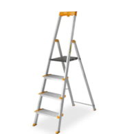 Drabina aluminiowa domowa 6 stopniowa + półka MAX