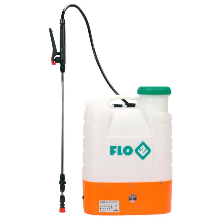 Opryskiwacz plecakowy akumulatorowy 16L, 8 AH FLO
