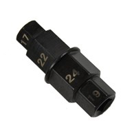 Nasadka osi przedniego koła 17mm*19mm*22mm*24mm