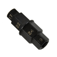 Nasadka osi przedniego koła 17mm*19mm*22mm*24mm