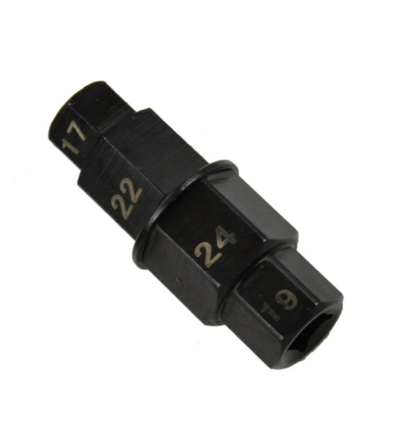 Nasadka osi przedniego koła 17mm*19mm*22mm*24mm
