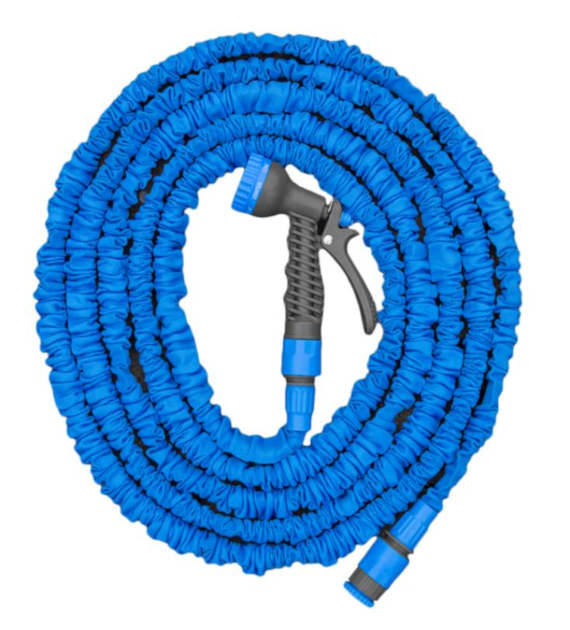 Wąż rozciągliwy-zestaw ogrodowy TRICK HOSE 10m - 30m (niebieski)