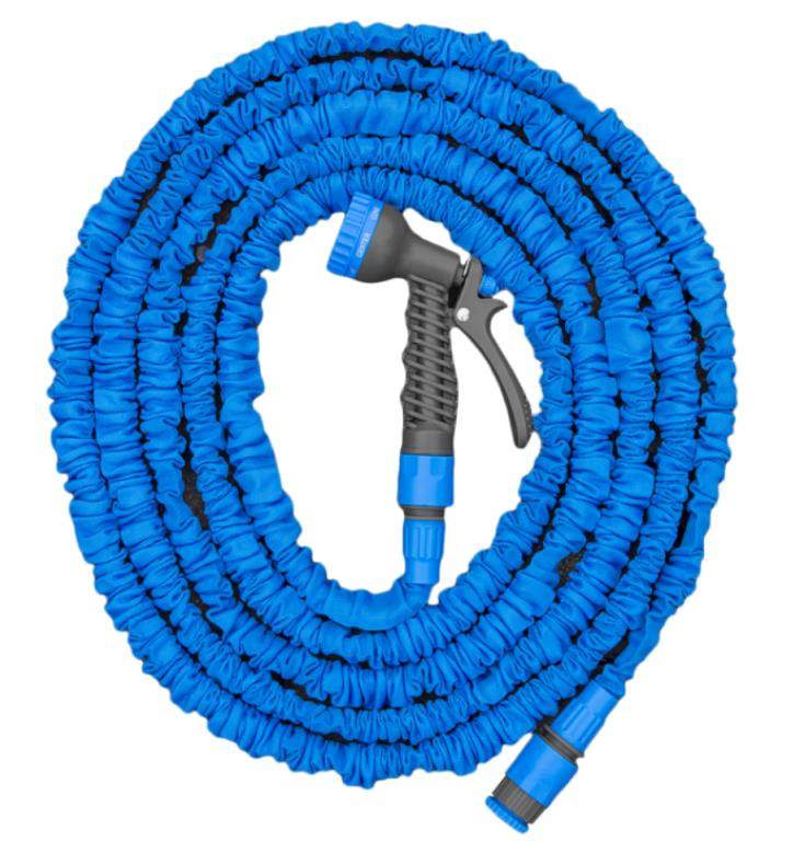 Wąż rozciągliwy-zestaw ogrodowy TRICK HOSE 10m - 30m (niebieski)