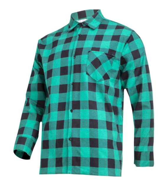 Koszula flanelowa krata zielona  2XL  LAHTI PRO, CE