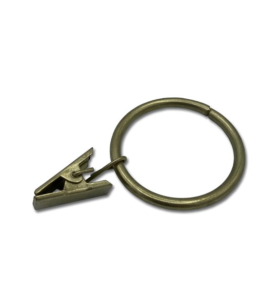 Żabka do karniszy z kółkiem fi 26mm MOSIĘŻNA