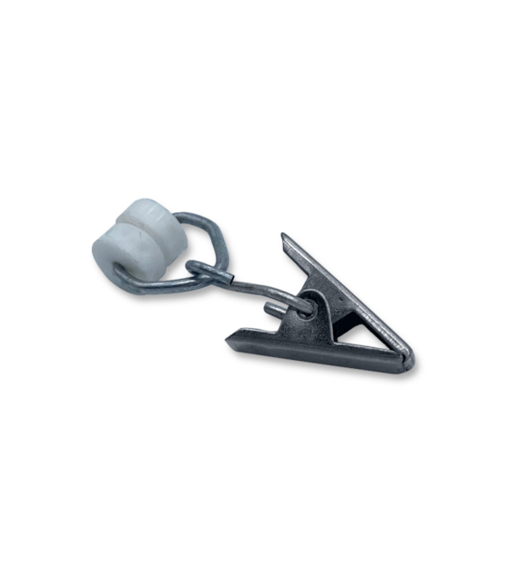 Żabka do karniszy aluminiowych METALOWA 100szt