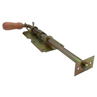 Zasuwa sprężynowa+drewno ocynk 310mm średnia