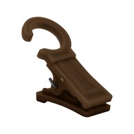 Żabka do karniszy na kółko BRĄZ 100szt