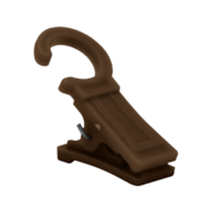 Żabka do karniszy na kółko BRĄZ 100szt