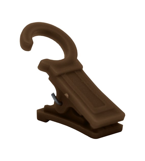 Żabka do karniszy na kółko BRĄZ 100szt