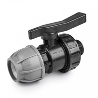 PN10 zawór do rur PE 32mm / GZ1  ze śrubunkiem