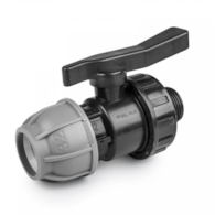 PN10 zawór do rur PE 32mm / GZ1  ze śrubunkiem