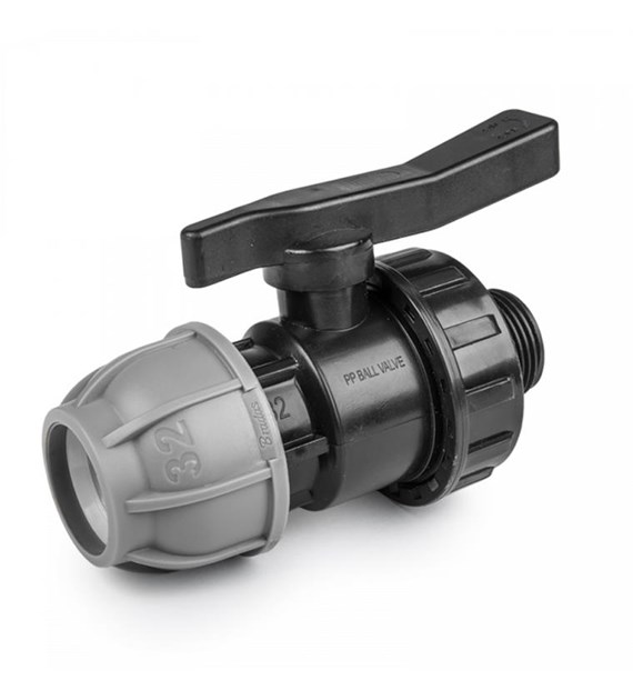 PN10 zawór do rur PE 32mm / GZ1  ze śrubunkiem