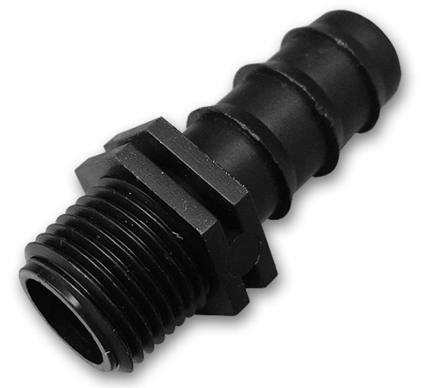 Łącznik GZ 1/2 , wtyk na wąż 16mm