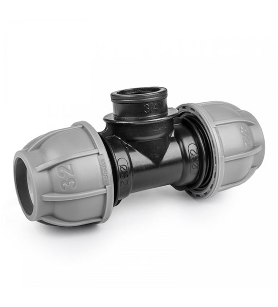 PN10 Trójnik do rur PE 25 mm / GW 3/4 